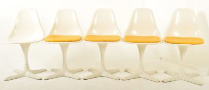 MAURICE BURKE FOR ARKANA - SET OF 5 VINTAGE DINING CHAIRS