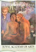PAUL GAUGUIN - POST-IMPRESSIONISM 1980 EXHIBITION POSTER