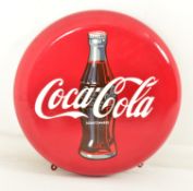 COCA-COLA - GERMAN VINTAGE ADVERTISING ENAMEL WALL SIGN