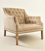 ROCHE BOBOIS - CONTEMPORARY BUTTONED BACK ARMCHAIR