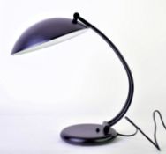 MID CENTURY 1970S BLACK METAL UFO STYLE DESK LAMP