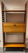 STAPLES - LADDERAX - 1970S SINGLE BAY WALL SHELVING UNIT