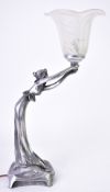 EARLY 20TH CENTURY / ART NOUVEAU STYLE FIGURAL TABLE LAMP