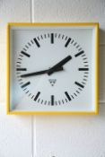 PRAGOTRON - VINTAGE 1970s CZECH INDUSTRIAL WALL CLOCK