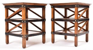 ROCHE BOBOIS - ARCHITECTE II - PAIR OF SIDE LOW TABLES