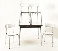 TAVO - 1970S BELGIAN DESIGNED DINING TABLE AND CHAIRS