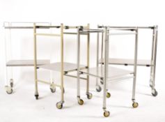 SELECTION OF FOUR 20TH CENTURY MEDICAL TROLLEYS
