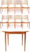 G PLAN - MID CENTURY DINING TABLE AND MATCHING EIGHT CHAIRS