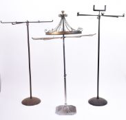COLLECTION OF THREE EARLY 20TH CENTURY JEWELLERY STANDS