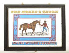 MID CENTURY HORSE & GROOM PUB ADVERTISING/DISPLAY MIRROR