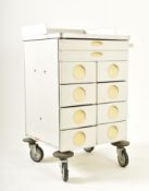 RETRO 20TH CENTURY SURGICAL / MEDICAL TROLLEY CHEST