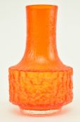 GEOFFREY BAXTER FOR WHITEFRIARS - MALLET VASE IN TANGERINE