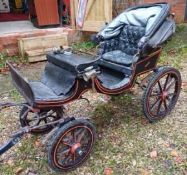 LATE VICTORIAN CHILD'S FOUR WHEEL DOG / GOAT CART