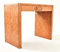 MUFTI DESIGNS MANNER - LATE 20TH CENTURY LEATHER HALL TABLE