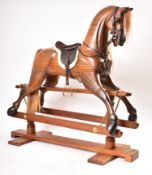 GEOFF MARTIN - EARLY 20TH CENTURY HANDCRAFTED ROCKING HORSE