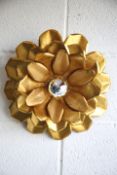 20TH CENTURY 1970S HOLLYWOOD REGENCY FLOWER HEAD LIGHT