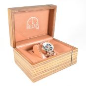 MENS CASED HELMA DH AUTOMATIC WORLD VIEW WRIST WATCH