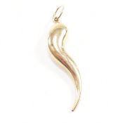 HALLMARKED 9CT HORN OF PLENTY NECKLACE PENDANT