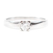 HALLMARKED 9CT GOLD & DIAMOND SOLITAIRE RING
