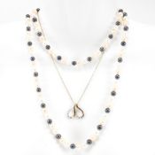 SOPHANIE CULTURED PEARL NECKLACE & SILVER GILT