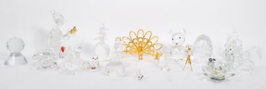 COLLECTION OF SWAROVSKI CRYSTAL GLASS FIGURES