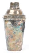 MID CENTURY SILVER PLATED COCKTAIL SHAKER