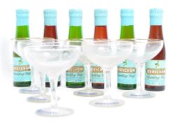 MID 20TH CENTURY BABYCHAM DRINKING GLASSES & BOTTLES