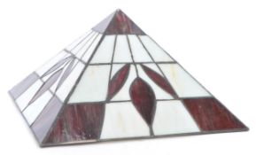 20TH CENTURY TIFFANY STYLE GLASS CEILING LAMP SHADE