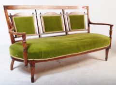REGENCY 19TH CENTURY ROSEWOOD MARQUETRY SOFA SETTEE