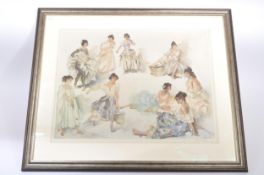 MID 20TH CENTURY RUSSELL FLINT SIGNED PRINT