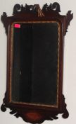19TH CENTURY GILT FRAMED MAHOGANY PIER MIRROR