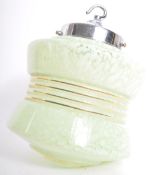 1930S ART DECO HANGING GLASS SHADE