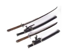 TWO REPLICA JAPANESE KATANA SWORDS