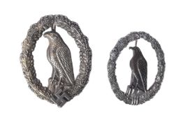 SECOND WORLD WAR GERMAN RETIRED PILOTS BADGE & POST WAR VERSION