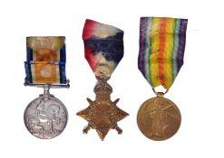 WWI FIRST WORLD WAR BRITISH MEDAL TRIO