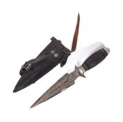 VINTAGE INDIAN DAGGER WITH LEG HOLSTER