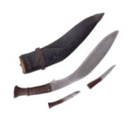 EARLY 20TH CENTURY NEPALESE KUKRI KNIFE
