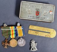 WWI FIRST WORLD WAR MEDAL TRIO - ROYAL IRISH RIFLES
