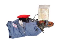 VINTAGE 1950S RAF INTEREST UNIFORM & FLYING HELMET