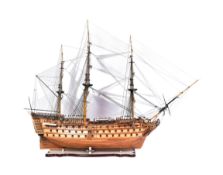 HMS VICTORY - MUSEUM QUALITY SCRATCH BUILT WOODEN MODEL