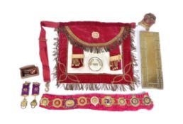 COLLECTION OF MASONIC R.A.O.B REGALIA