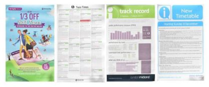 LARGE COLLECTION OF VINTAGE RAILWAY POSTERS