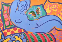 GERRY BAPTIST (B. 1935) - NUDE - BLUE