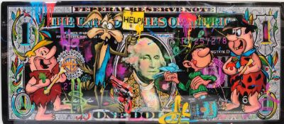 ROBERT SGARRA (B. 1959) - BLACK DOLLAR - 2021