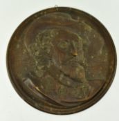 EARLY 20TH CENTURY WOODEN WALL PLAQUE OF SIR PETER RUBENS