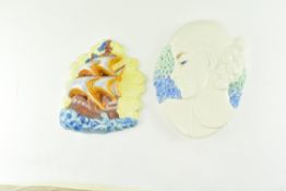 BESWICK - TWO VINTAGE MID CENTURY CERAMIC WALL PLAQUES