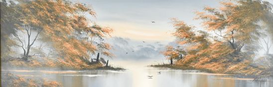 TOM GOWER - CONTEMPORARY OIL ON CANVAS LANDSCAPE PAINTING