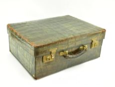 WALKER & HALL - LONDON - EDWARDIAN SNAKESKIN SUITCASE