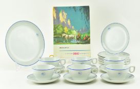 1950S B.O.A.C IN FLIGHT TEA SERVICE & ORIGINAL MENU
