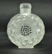 LALIQUE - 20TH CENTURY POPPY SHAPED GLASS PERFUME BOTTLE